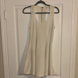 Monteau White Halter Mini Dress